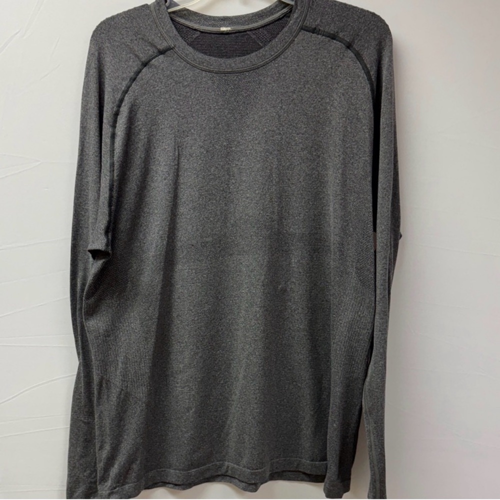 Lululemon Metal Vent Tech Surge Long Sleeve Shirt Men’s Heather Gray Size XL
